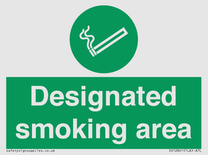 Designated smoking area